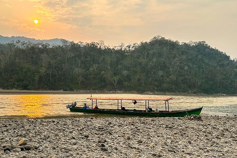 Pirogue en Bolivie