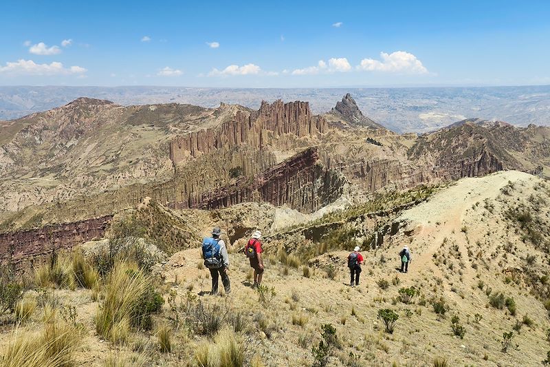 Vue sur le quartier d'Ovejuyo à La Paz - Bolivie