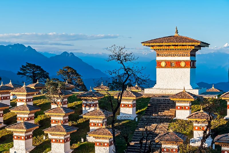 Les 108 stupas du col de Dochula - Bhoutan