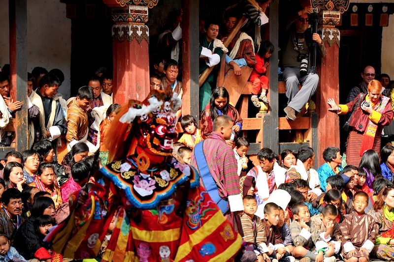 Fête traditionnelle à Mongar - Bhoutan