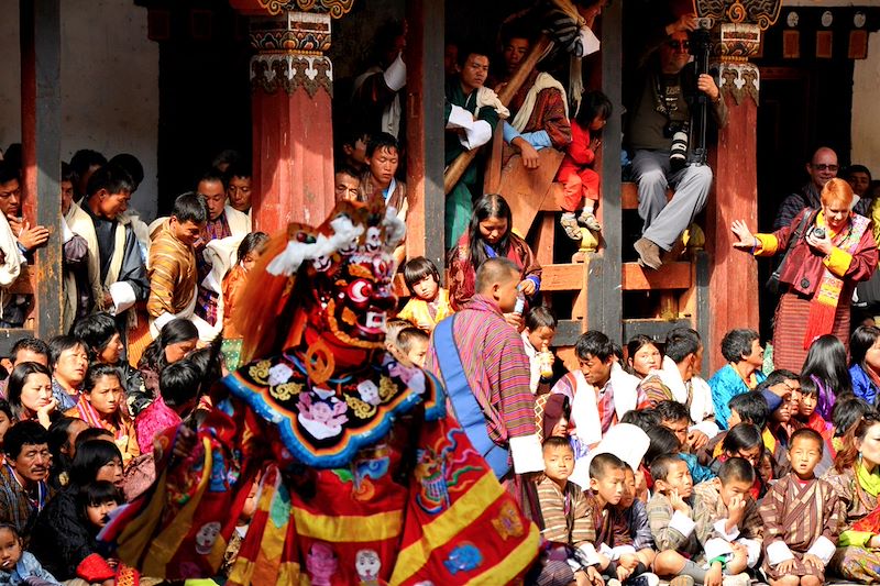 Fête traditionnelle à Mongar - Bhoutan