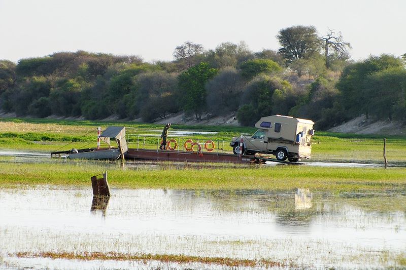 Bac sur la rivière Boteti - Botswana