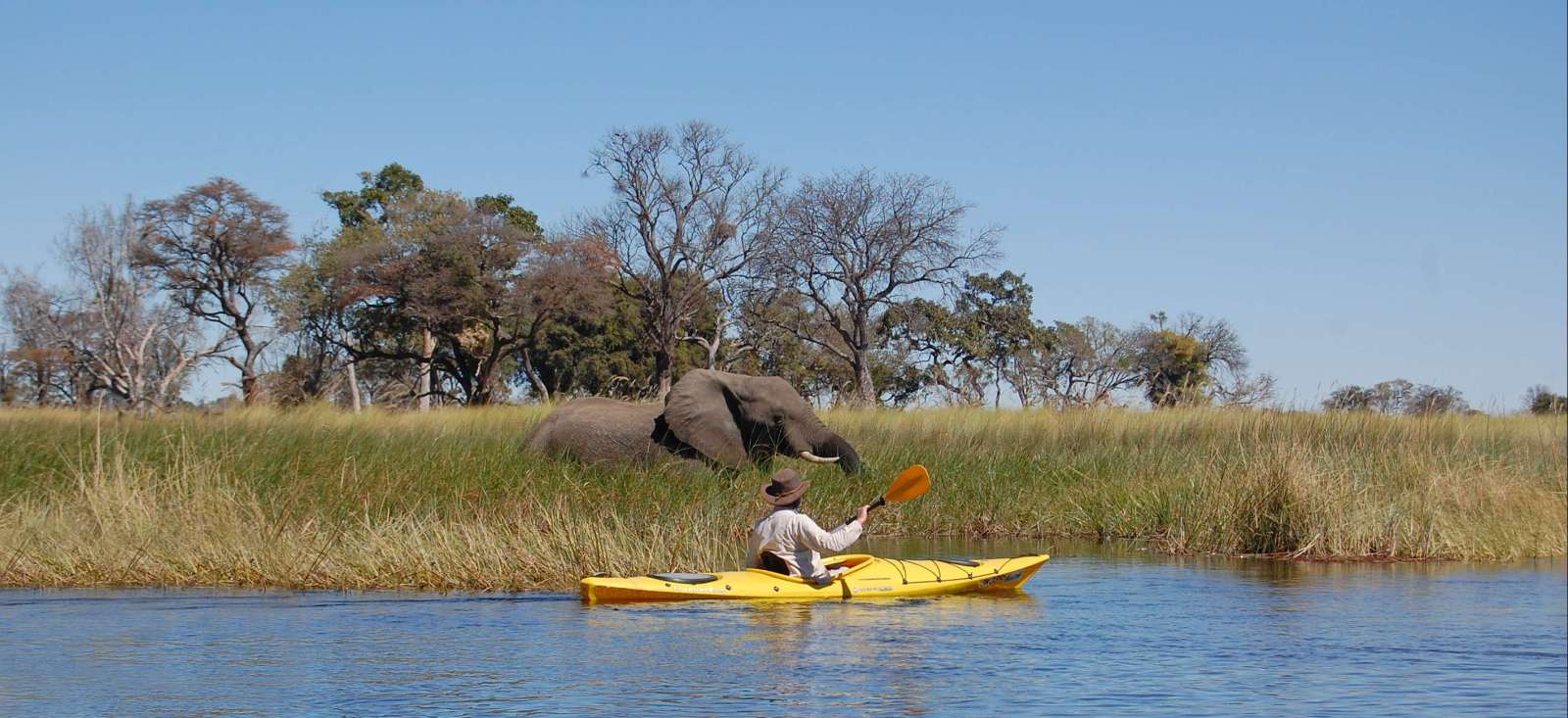 Voyage sur l'eau Botswana : Grande traversée de l\'Okavango en kayak Voyage sur l'eau Botswana : Grande traversée de l\'Okavango en kayak