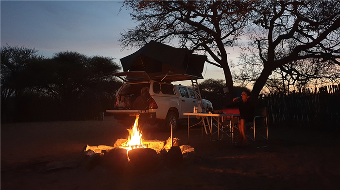 Camping au Botswana