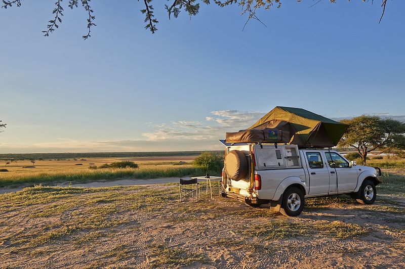 4x4 avec tente sur le toit - Botswana