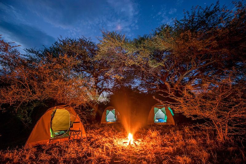 Nuit sous tente au Botswana