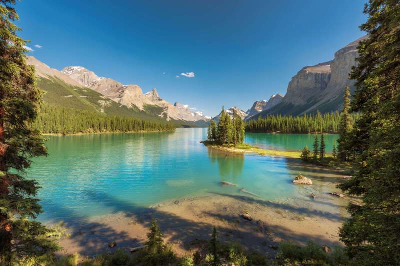 Lac Maligne - Parc national Jasper - Alberta - Canada