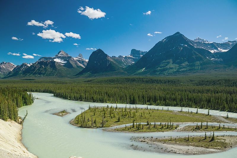 Paysage de la Promenade des Glaciers- Parc national de Banff - Alberta - Canada