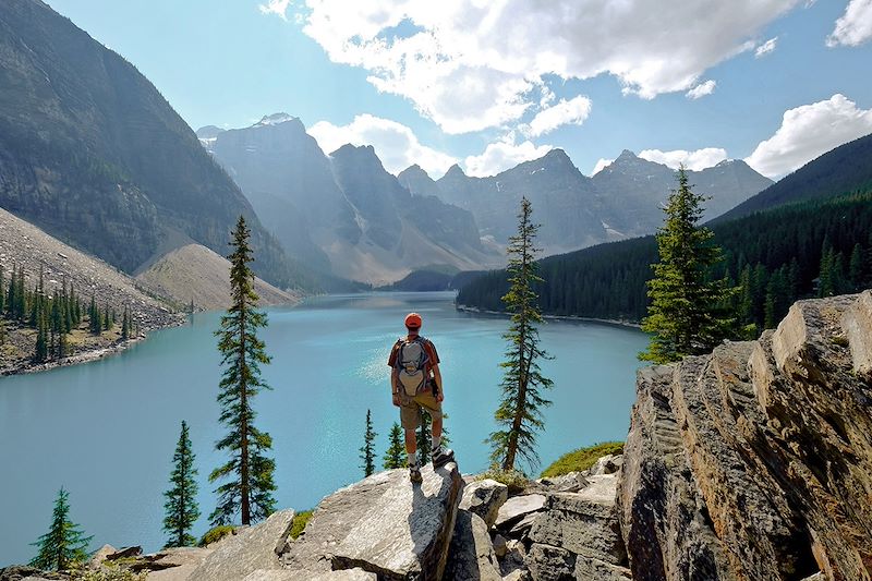 Le Lac Moraine dans le parc national de Banff - Canada