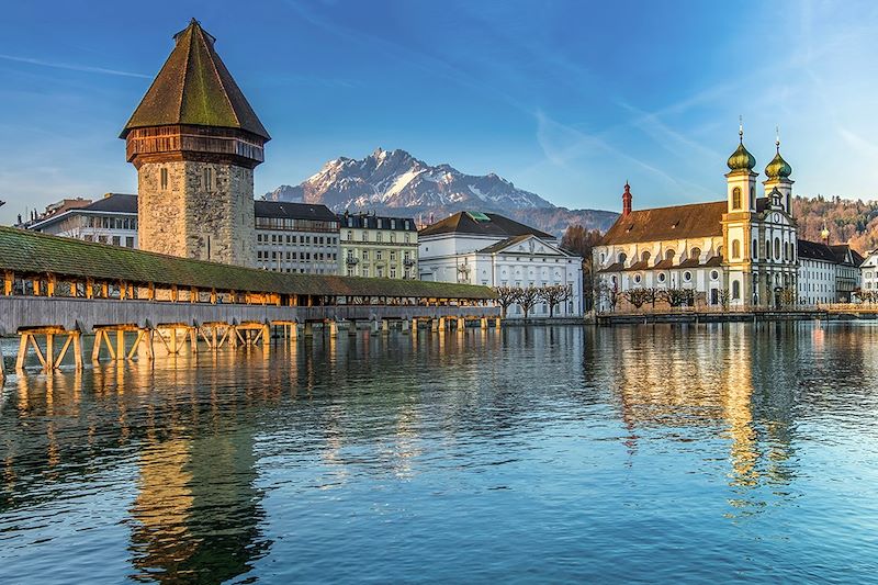 Kapellbrücke à Lucerne - Canton de Lucerne - Suisse