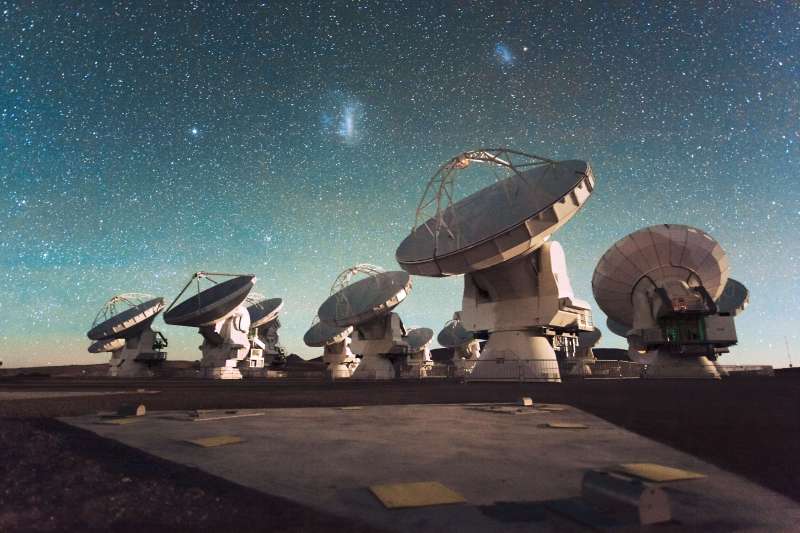 Le grand réseau d'antennes millimétrique/submillimétrique de l'Atacama (ALMA) - Chili
