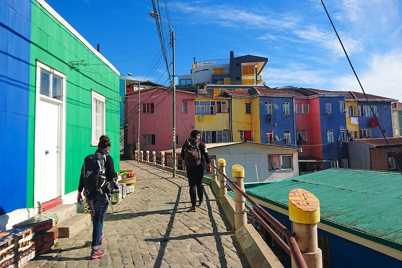 Dans les rues de Valparaiso - Chili