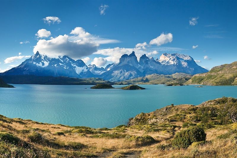 Lac Pehoe et Los Cuernos - parc national Torres del Paine - Chili