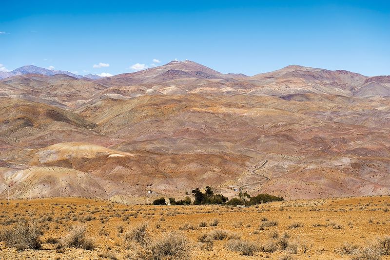 L'bservatoire de La Silla vu depuis Camp Pelicano - Désert d'Atacama - Chili