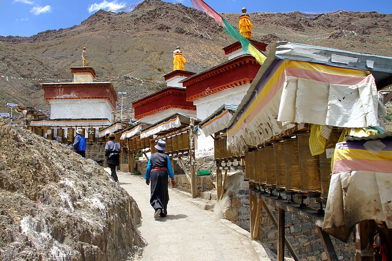 Chemin de pèlerinage autour du monastère de Tashilhunpo - Shigatsé - Tibet