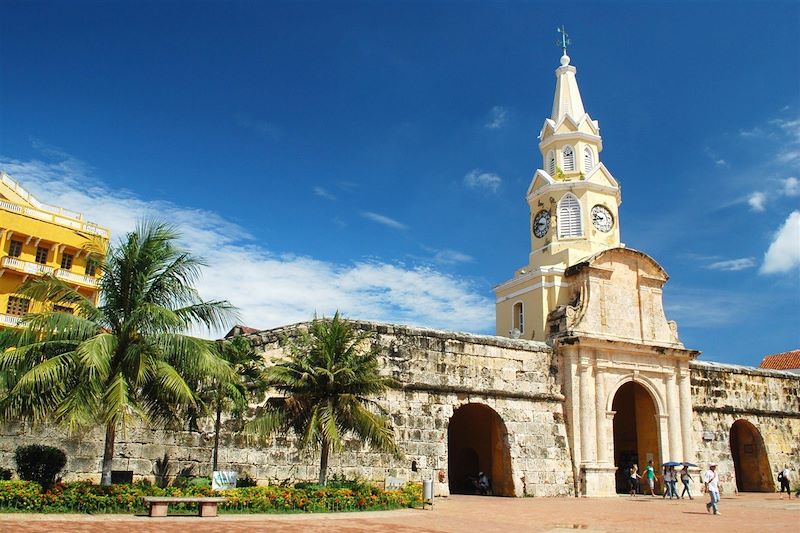 La porte de l'horloge - Cartagena - Colombie