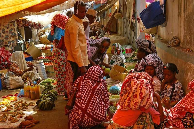Marché à Mutsamudu - île d'Anjouan - Comores
