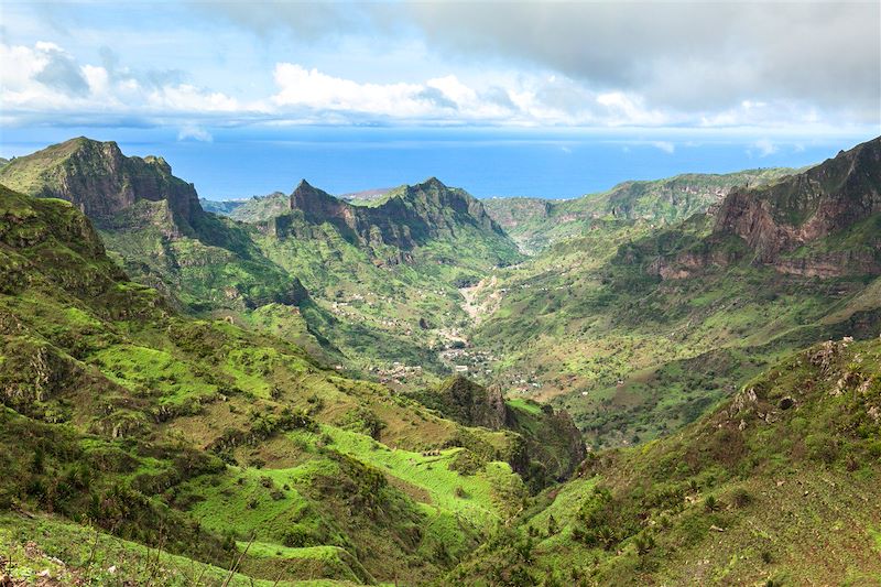 Vue sur la Serra Malagueta - Île de Santiago - Cap Vert