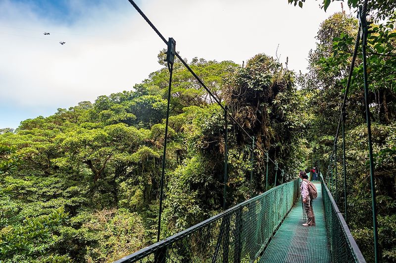 Pont suspendu à Monteverde - Costa Rica