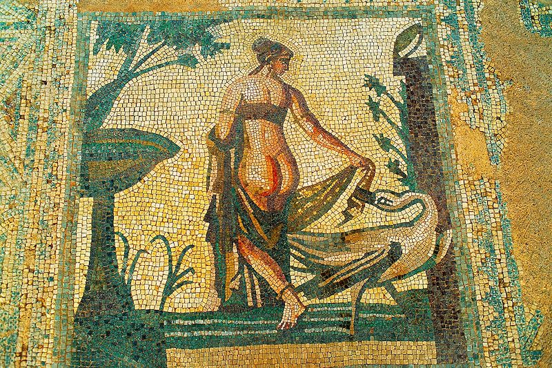 Mosaïque au Sanctuaire d'Aphrodite - Paphos - Chypre