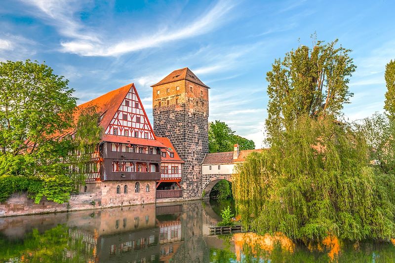 Weinstadel et château d'eau de Nuremberg - Bavière - Allemagne