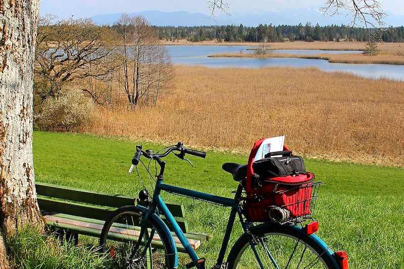 Vélo près des lacs Osterseen - Bavière - Allemagne