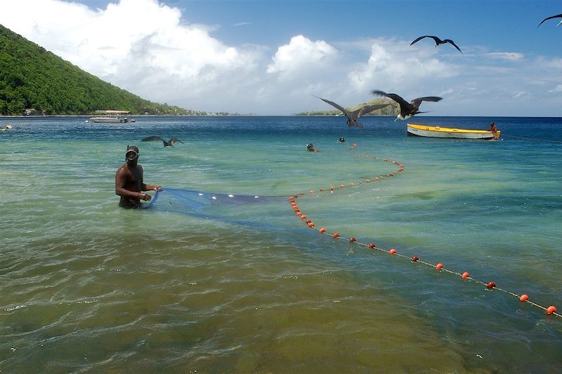 Pêcheur en Dominique