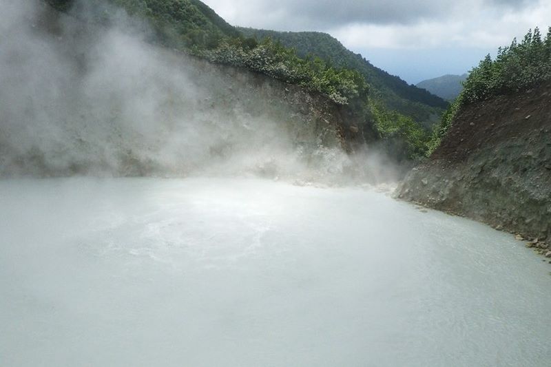 Boiling Lake dans le parc national de Morne Trois Pitons - La Dominique