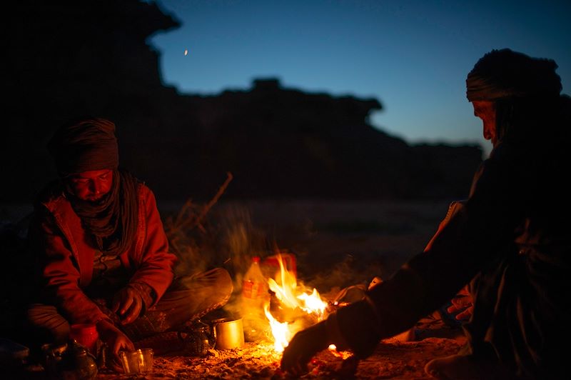 Bivouac dans le Tassili n'Ajjer - Algérie