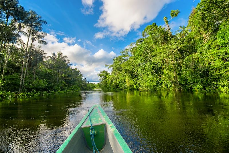 Pirogue dans la Réserve de Cuyabeno - Équateur