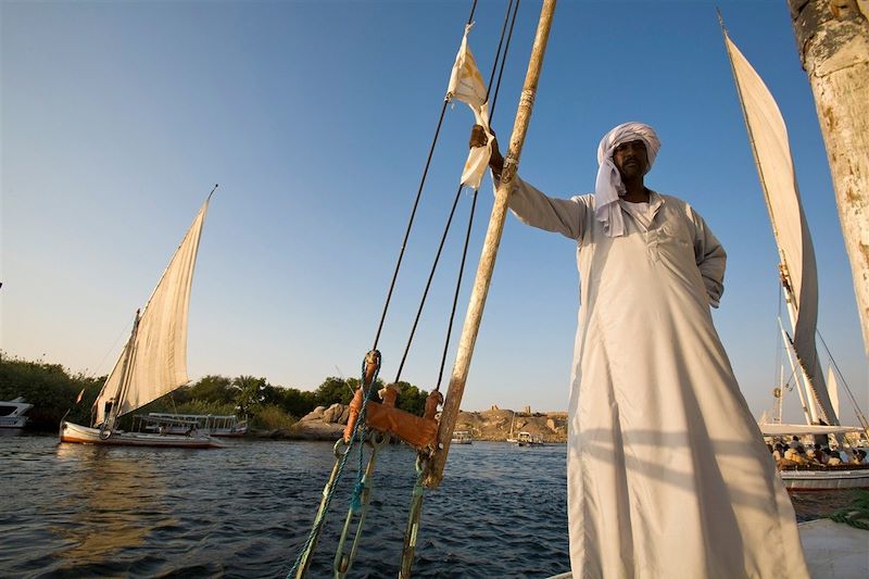 Sandal traditionnel dans les environs d'Assouan - Égypte