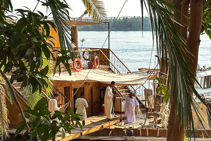 Dahabieh sur les rives du Nil - Égypte