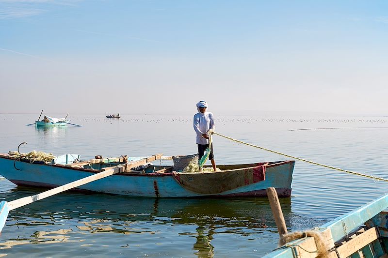 Pêcheur - Oasis de Fayoum - Égypte