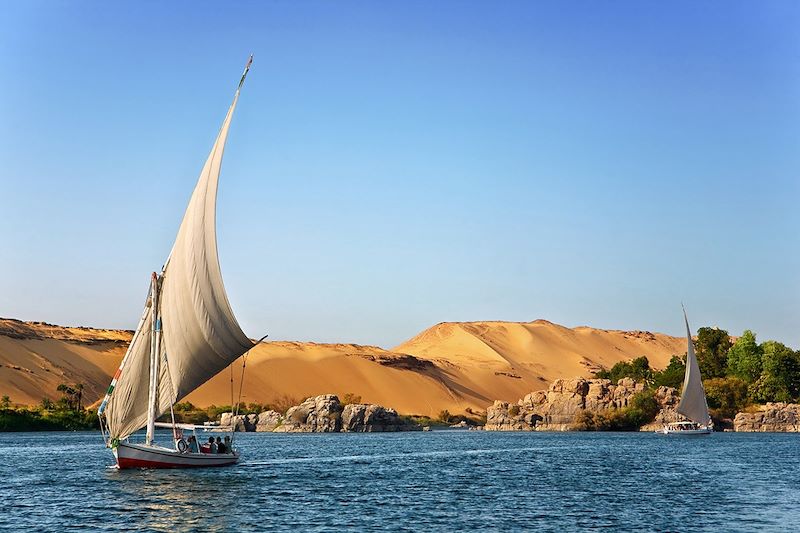 En felouque vers Assouan - Égypte