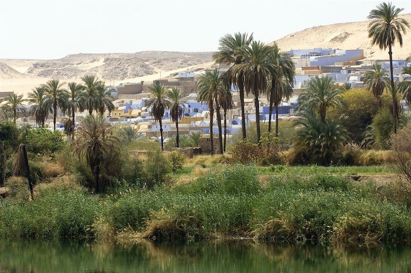 Village nubien à Assouan - Vallée du Nil - Egypte