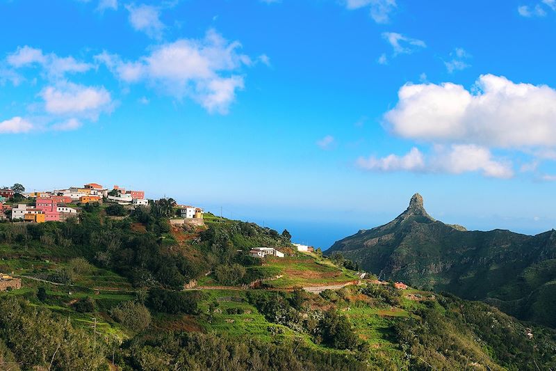 Vue sur Las Carboneras et Roque de Taborno - Anaga - Ténérife - Canaries - Espagne
