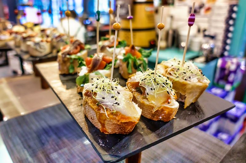 Dégustation de Pintxos - Bilbao - Pays basque - Espagne