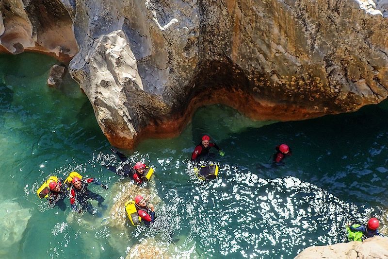 Les petits canyonistes de Sierra de Guara 