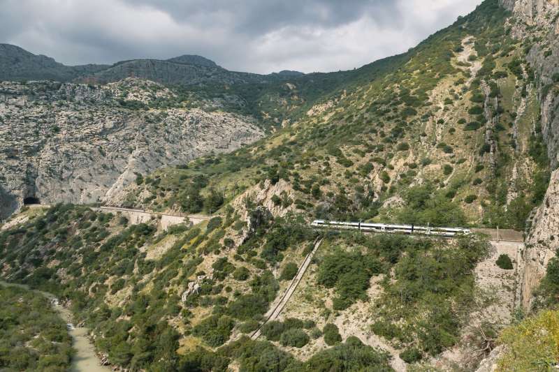 Train reliant Madrid et Malaga - Espagne