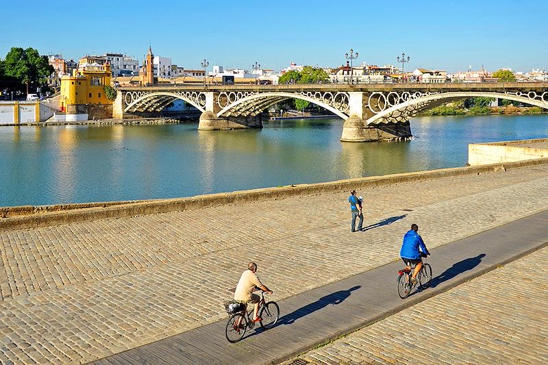 Cyclistes à Séville - Andalousie - Espagne