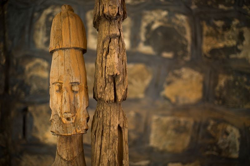 Les Wagas, objets funéraires - Konso - Éthiopie