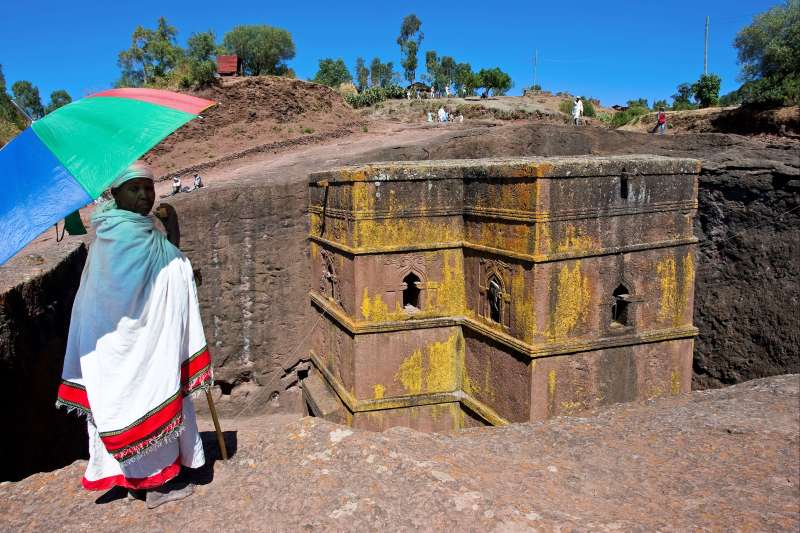 Église monolithique Bet Giorgis - Lalibela - Éthiopie