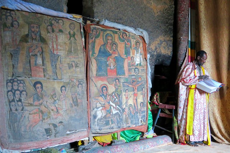 Église entre Ashetem Maryam et Naakuto Lab - Lalibela - Éthiopie