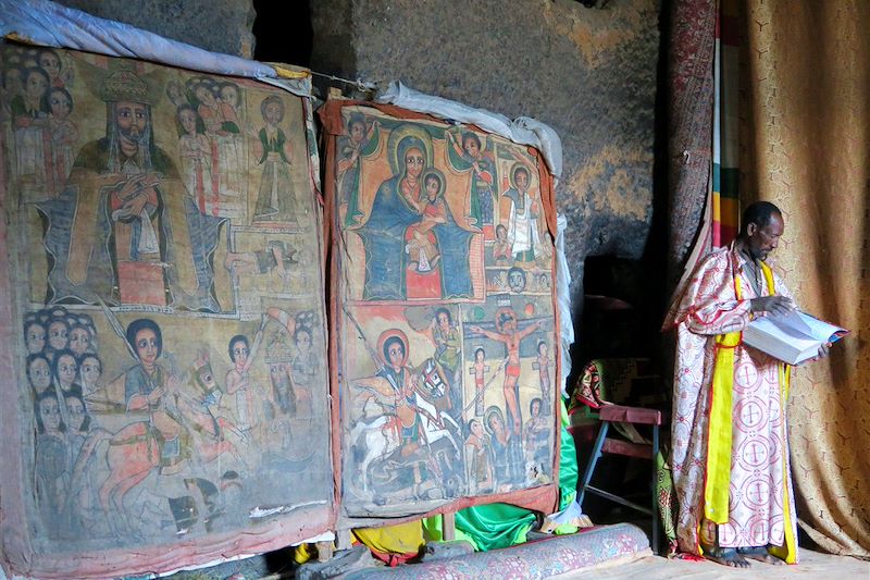 Église entre Ashetem Maryam et Naakuto Lab - Lalibela - Éthiopie