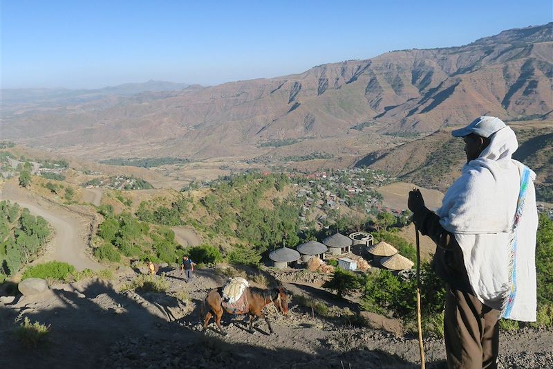 Randonnée entre Ashetem Maryam et Naakuto Lab - Lalibela - Éthiopie