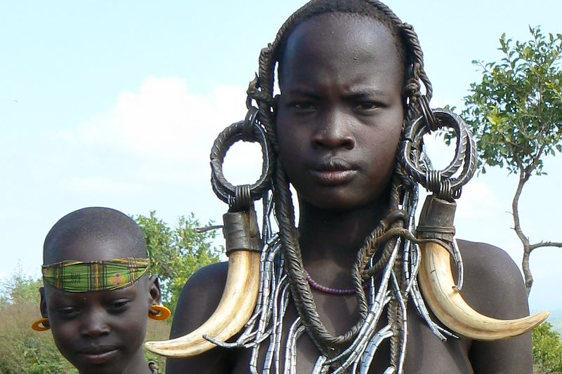 Ethnie Mursi - Basse vallée de l'Omo - Éthiopie