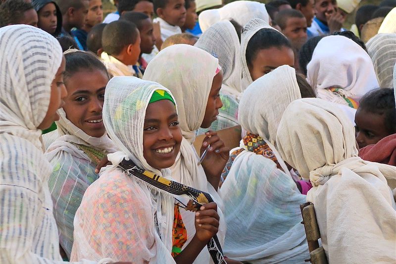 Cérémonie religieuse à Axoum - Éthiopie