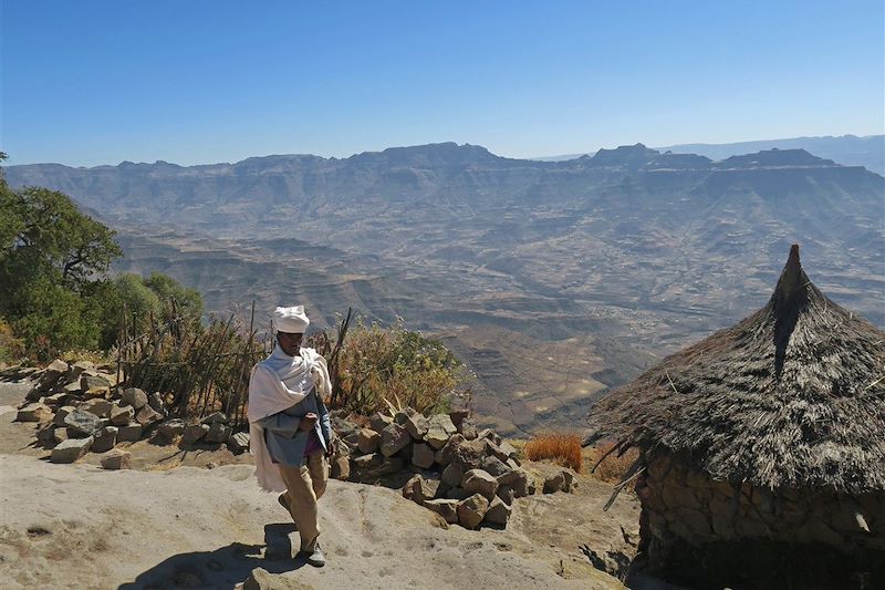 Randonnée entre Ashetem Maryam et Naakuto Lab - Lalibela - Éthiopie