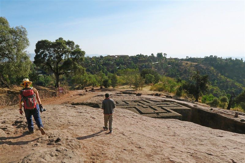 Bet Giorgis, l'une des 11 églises rupestres de Lalibela - Amhara - Éthiopie