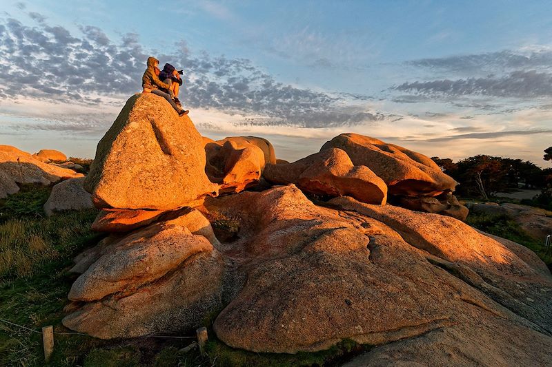 Coucher de soleil à Perros-Guirec - Côte de Granit Rose - France